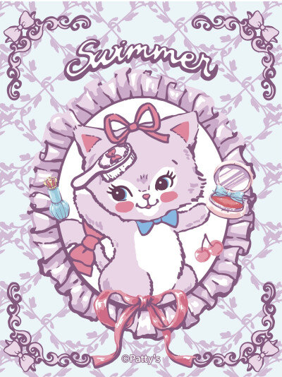 Swimmer 复古形象小可爱们 ！背景 头像 壁纸 