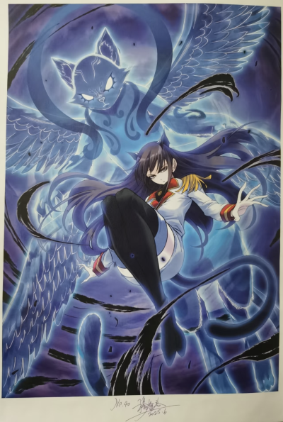 穆逢春绘制复制画，《斗罗大陆》漫画同人作品，朱竹青星罗篇技能。第七魂技，幽冥真身。(来源于网络，侵权删)