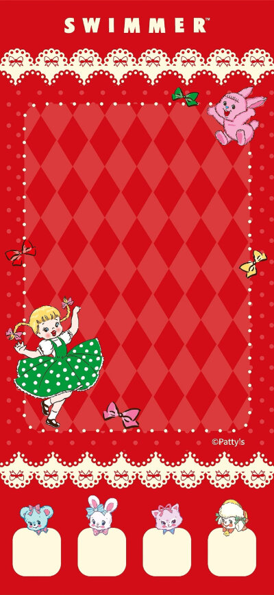 Swimmer 复古形象小可爱们 ！背景 头像 壁纸 