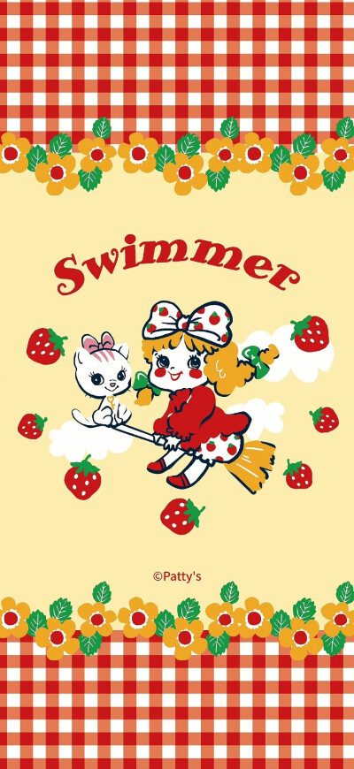 Swimmer 复古形象小可爱们 ！背景 头像 壁纸 