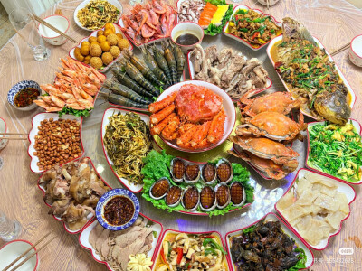 别人家的丰盛晚餐