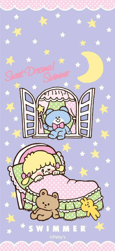 Swimmer 复古形象小可爱们 ！背景 头像 壁纸 