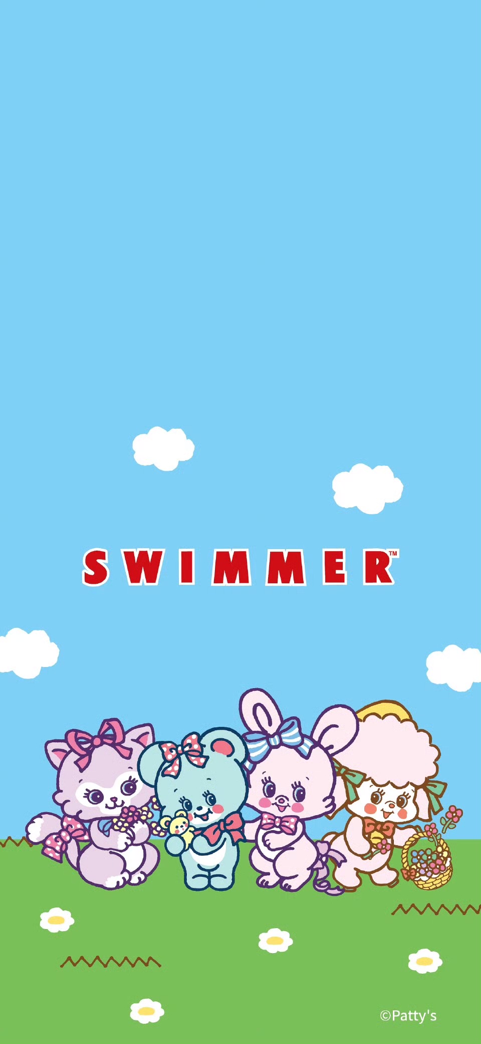 Swimmer 复古形象小可爱们 ！背景 头像 壁纸 