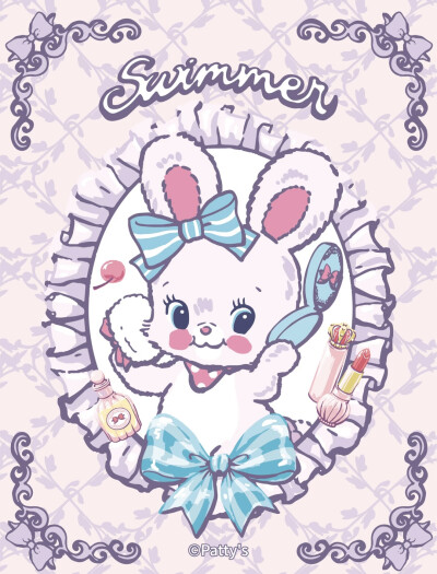 Swimmer 复古形象小可爱们 ！背景 头像 壁纸 