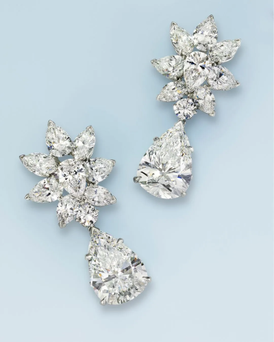 梵克雅宝钻石吊坠耳环