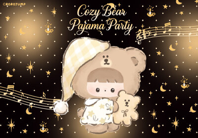 小熊睡衣派对壁纸
