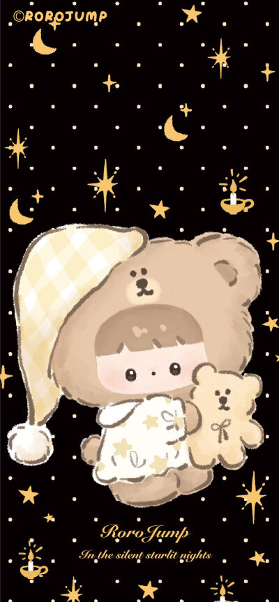 小熊睡衣派对壁纸