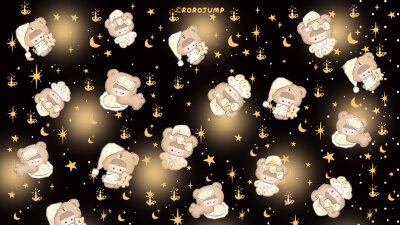 小熊睡衣派对壁纸