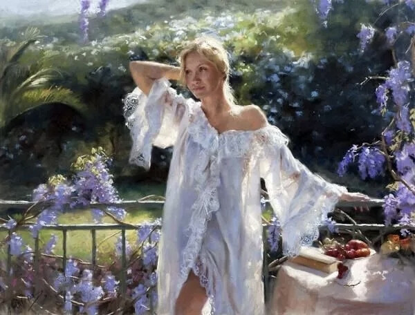 Vicente Romero Redondo
他的作品几乎描绘的都是女人
他画中的人
美的就像一场触不可及的梦
