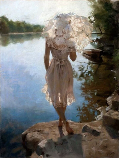 Vicente Romero Redondo
他的作品几乎描绘的都是女人
他画中的人
美的就像一场触不可及的梦
