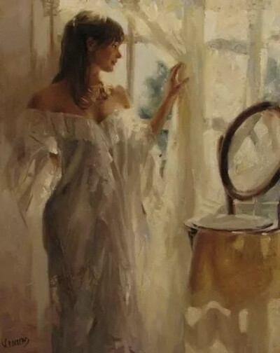 Vicente Romero Redondo
他的作品几乎描绘的都是女人
他画中的人
美的就像一场触不可及的梦
