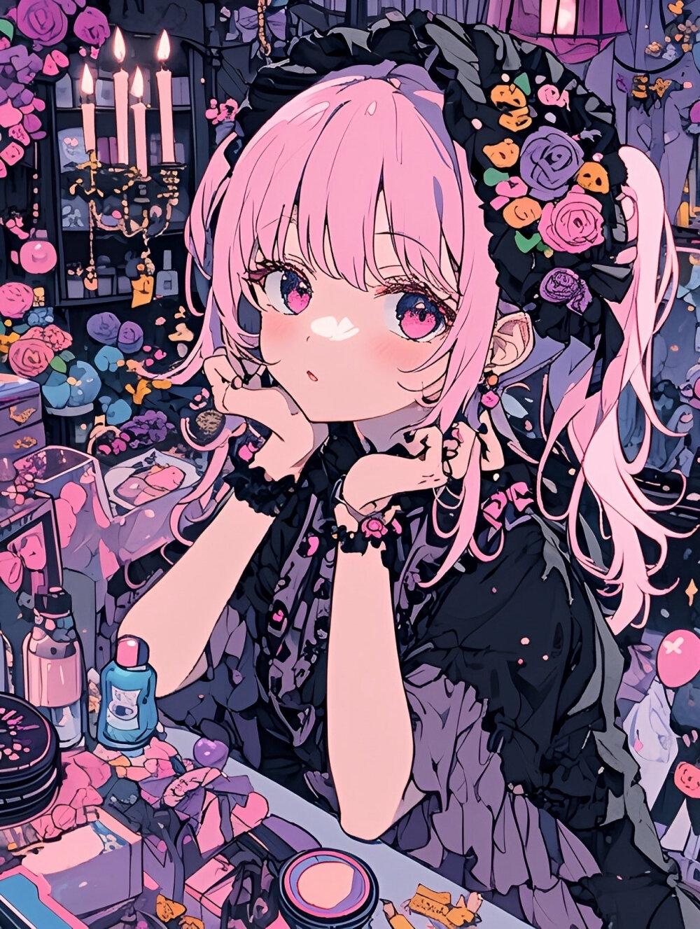 超爱的画风少女图 日本画师插画 洋裙 洛丽塔风 华丽
禁止商用 二改 自己收藏美图