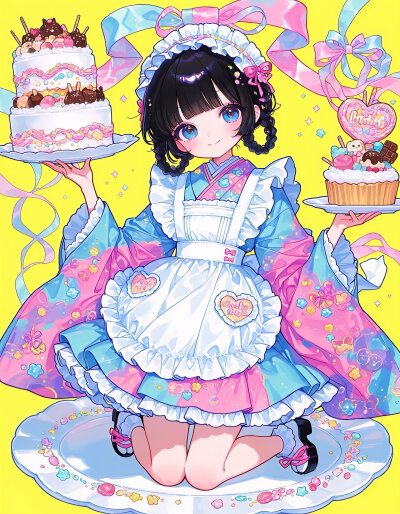 超爱的画风少女图 日本画师插画 洋裙 洛丽塔风 华丽
禁止商用 二改 自己收藏美图