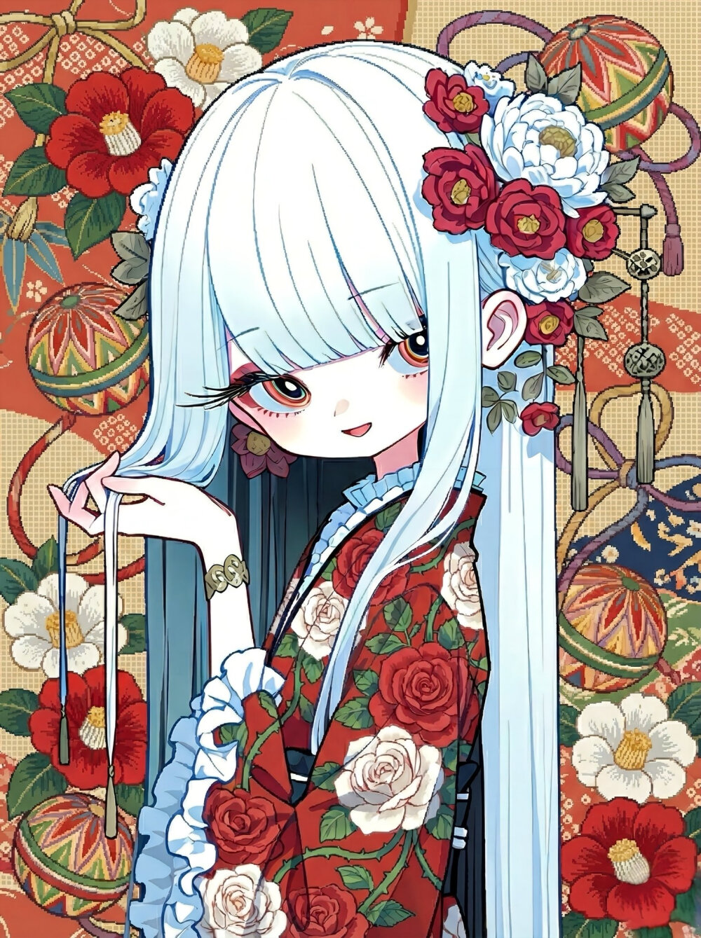 超爱的画风少女图 日本画师插画 洋裙 洛丽塔风 华丽
禁止商用 二改 自己收藏美图 华丽风