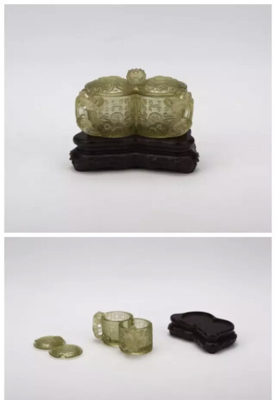 清乾隆  琉璃螭龙纹合卺杯
观复博物馆藏
