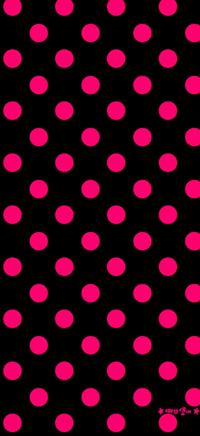 黑底粉点