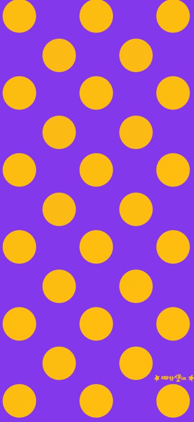 紫底黄点