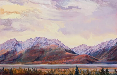 Carla Hananiah
是一位年轻的新西兰女性艺术家
她有着不一样的辽阔情怀
笔下的天空,尤其是晚霞
壮丽辽阔,色彩绚丽,层次分明
比摄影更美
看完都想去学油画了！
