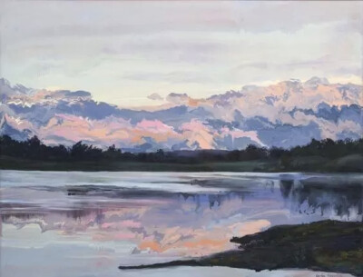 Carla Hananiah
是一位年轻的新西兰女性艺术家
她有着不一样的辽阔情怀
笔下的天空,尤其是晚霞
壮丽辽阔,色彩绚丽,层次分明
比摄影更美
看完都想去学油画了！
