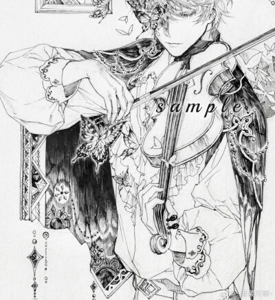 人物插画绘画线稿黑白手绘头像素描临摹细节几何素材风格个性
@俩仪月华