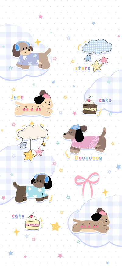 腊肠小狗壁纸·图源微博