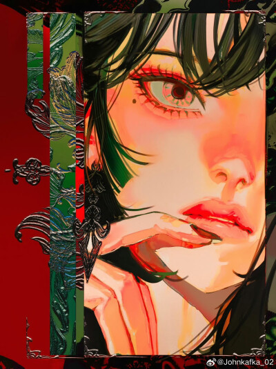 人物插画绘画线稿黑白手绘头像素描临摹细节几何素材风格个性
@johnkafka_02