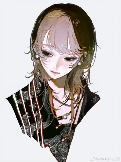 人物插画绘画线稿黑白手绘头像素描临摹细节几何素材风格个性
@johnkafka_02