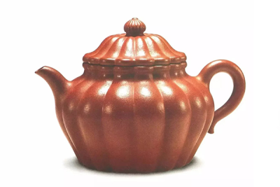 明代 紫砂菊瓣壶 陈隐龙制
《荆溪紫砂器》著录
