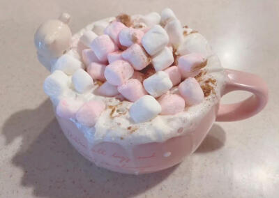 棉花糖热饮饮品