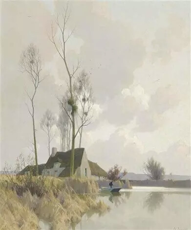 艺术家Jacob Alexandre 的油画
画面透露出一种迷人的朦胧美
感受一下晨雾和树木的呼吸
