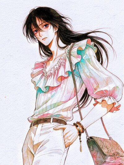 他说你任何为人称道的美丽，不及他第一次遇见你，时光苟延残喘，无可奈何#服设#立绘#角色设计#穿搭bot#情绪#创作人计划