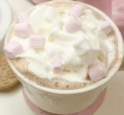 棉花糖热饮饮品