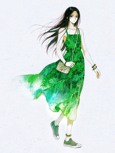 他说你任何为人称道的美丽，不及他第一次遇见你，时光苟延残喘，无可奈何#服设#立绘#角色设计#穿搭bot#情绪#创作人计划