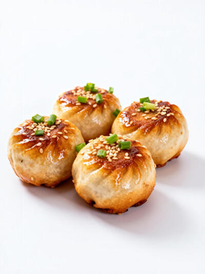 油煎水饺包子白底头像