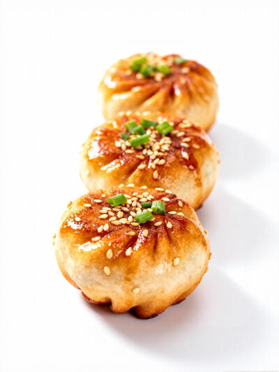 油煎水饺包子白底头像