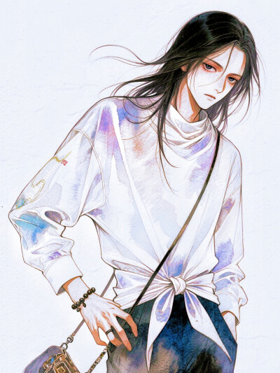 他说你任何为人称道的美丽，不及他第一次遇见你，时光苟延残喘，无可奈何#服设#立绘#角色设计#穿搭bot#情绪#创作人计划