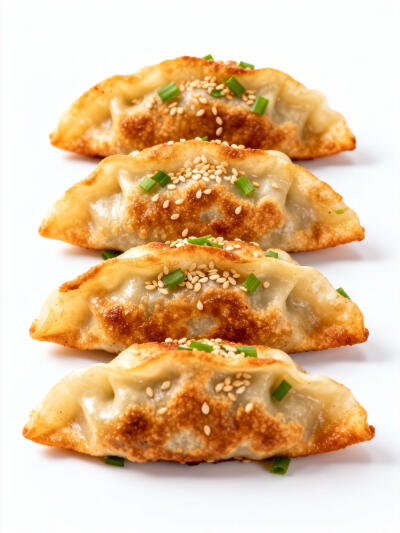 油煎水饺包子白底头像