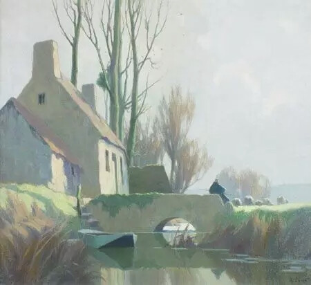 艺术家Jacob Alexandre 的油画
画面透露出一种迷人的朦胧美
感受一下晨雾和树木的呼吸
