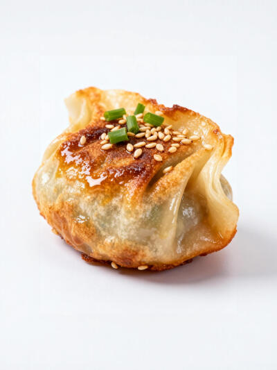 油煎水饺包子白底头像