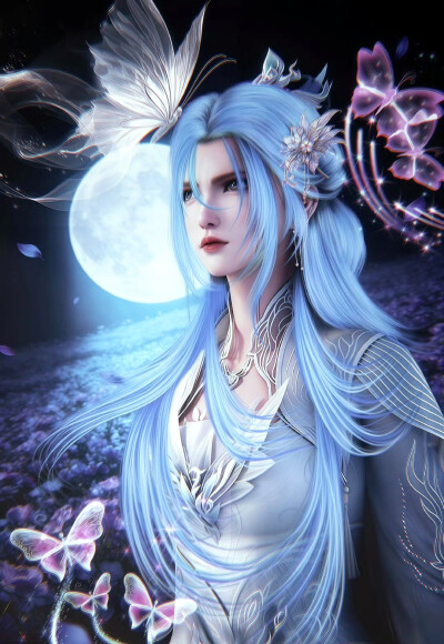 蝶舞明月引君心