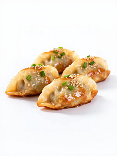 油煎水饺包子白底头像