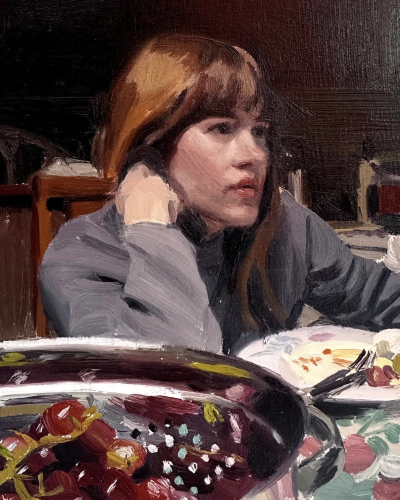 迈克尔·德·布里托是一位活跃于当代艺术界的具象画家，以细腻而富有情绪张力的人物绘画而受到关注。他的创作建立在扎实的写实基础之上，同时融入更加自由的笔触与当代绘画语言，使作品在结构严谨与情感表达之间取得平…