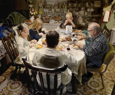 迈克尔·德·布里托是一位活跃于当代艺术界的具象画家，以细腻而富有情绪张力的人物绘画而受到关注。他的创作建立在扎实的写实基础之上，同时融入更加自由的笔触与当代绘画语言，使作品在结构严谨与情感表达之间取得平…