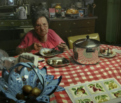 迈克尔·德·布里托是一位活跃于当代艺术界的具象画家，以细腻而富有情绪张力的人物绘画而受到关注。他的创作建立在扎实的写实基础之上，同时融入更加自由的笔触与当代绘画语言，使作品在结构严谨与情感表达之间取得平…