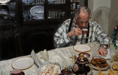 迈克尔·德·布里托是一位活跃于当代艺术界的具象画家，以细腻而富有情绪张力的人物绘画而受到关注。他的创作建立在扎实的写实基础之上，同时融入更加自由的笔触与当代绘画语言，使作品在结构严谨与情感表达之间取得平…