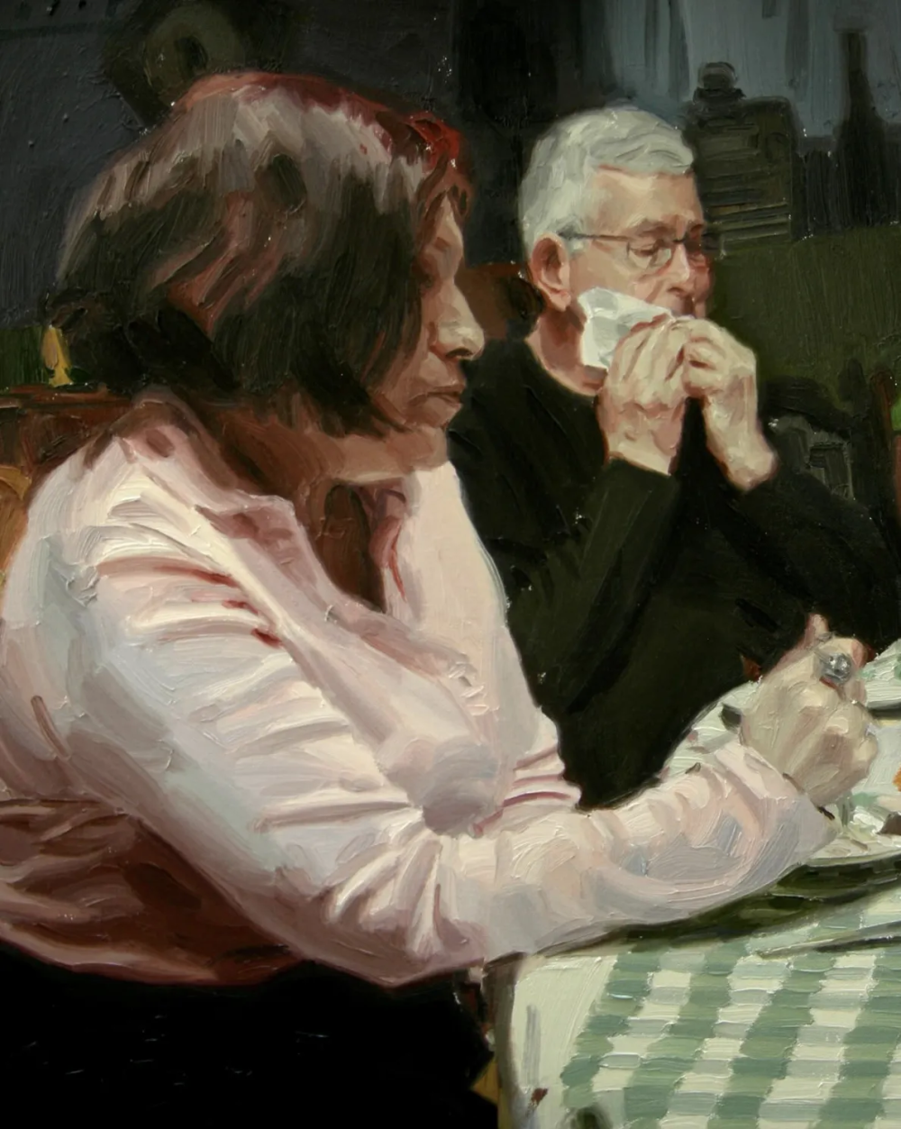 迈克尔·德·布里托是一位活跃于当代艺术界的具象画家，以细腻而富有情绪张力的人物绘画而受到关注。他的创作建立在扎实的写实基础之上，同时融入更加自由的笔触与当代绘画语言，使作品在结构严谨与情感表达之间取得平衡。德·布里托的绘画多围绕人物肖像与人体形象展开，强调人物的精神气质与内在情绪。在色彩运用上，他常采用沉稳而协调的综合色调，通过冷暖变化与细腻过渡营造出安静、内省的气质。他擅长通过柔和而层次丰富的光影关系来塑造体积，使人物在画面中呈现出真实而具有存在感的形态。背景通常被简化为色块或朦胧空间，以突出人物主体并增强画面的心理氛围。