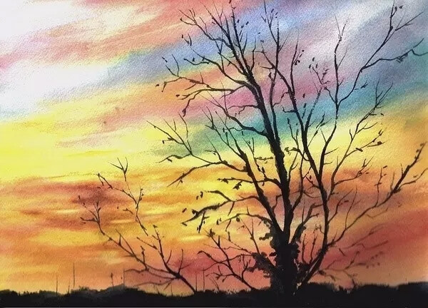 美国女画家 Lin Frye 水彩作品优美的色调搭配虚实有秩的空间感营造出一种迷人的意境美