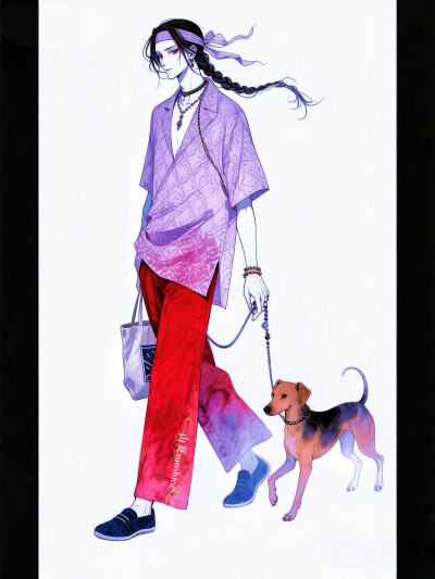 新中式美学|取草木之泽染布，借古画之姿裁衣#cos场照#服设#新中式 #立绘#ootd