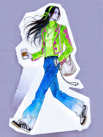 新中式美学|取草木之泽染布，借古画之姿裁衣#cos场照#服设#新中式 #立绘#ootd