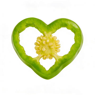 爱心辣椒白底头像